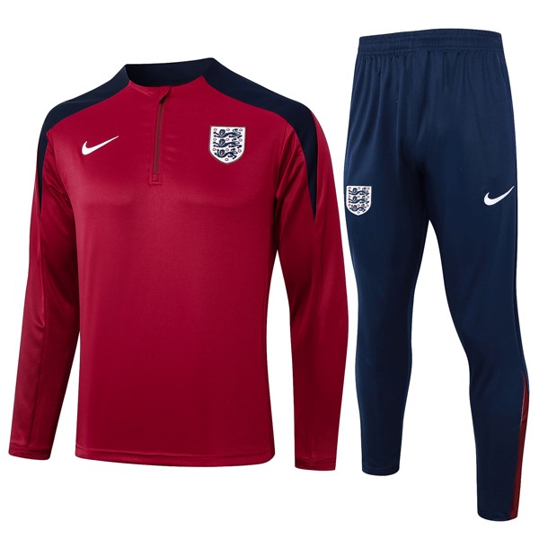 Sudadera De Training Inglaterra 2024/25 Rojo Negro 3